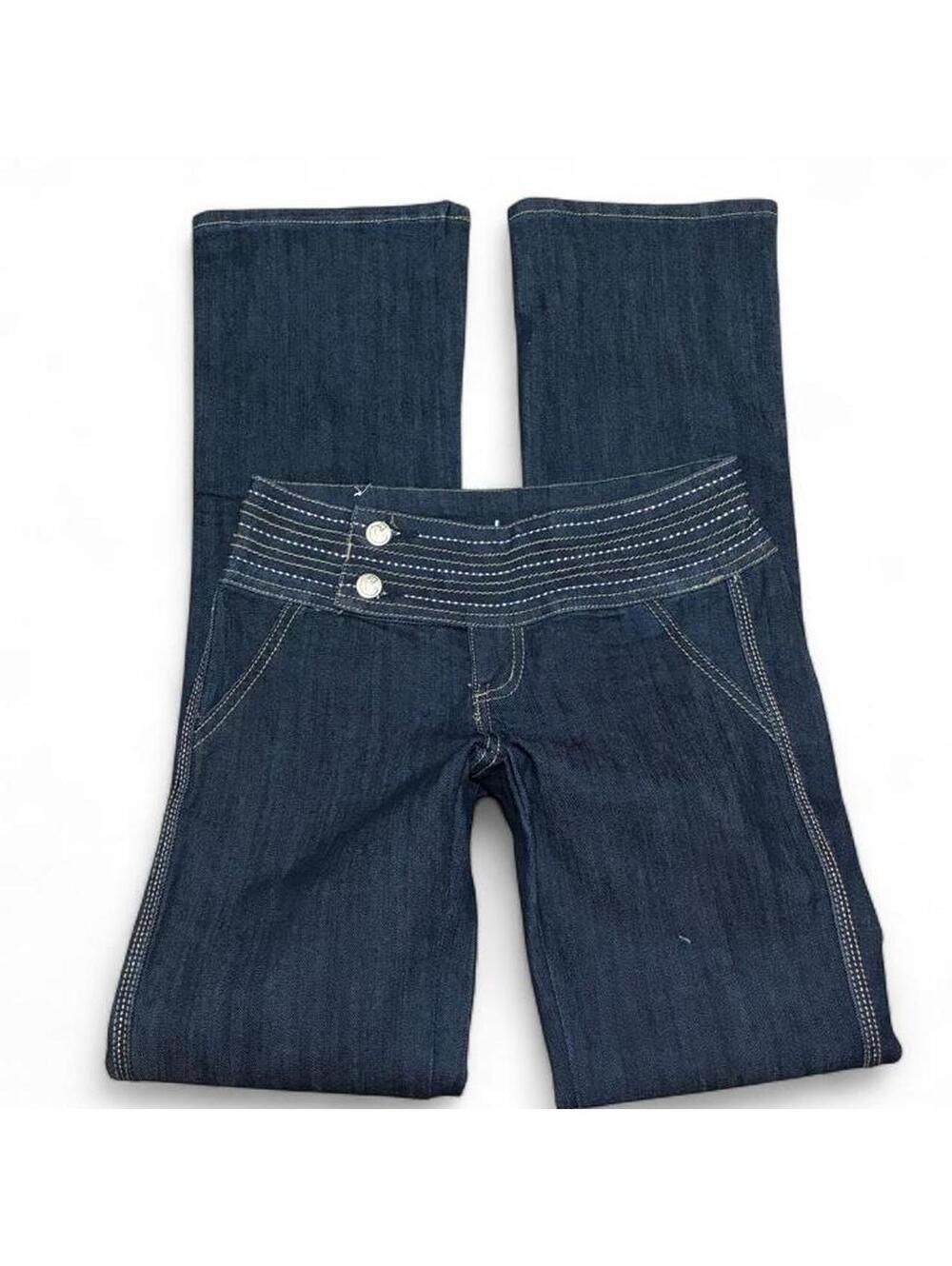 Vintage Y2K Clash Jeans low rise bootcut dark wash jeans